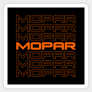 Mopar repeat - orange print Magnet